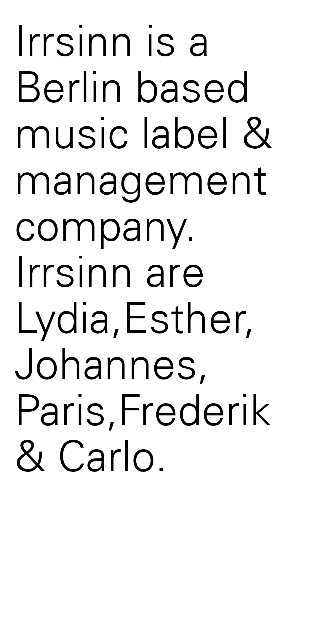 Irrsinn Management & Label