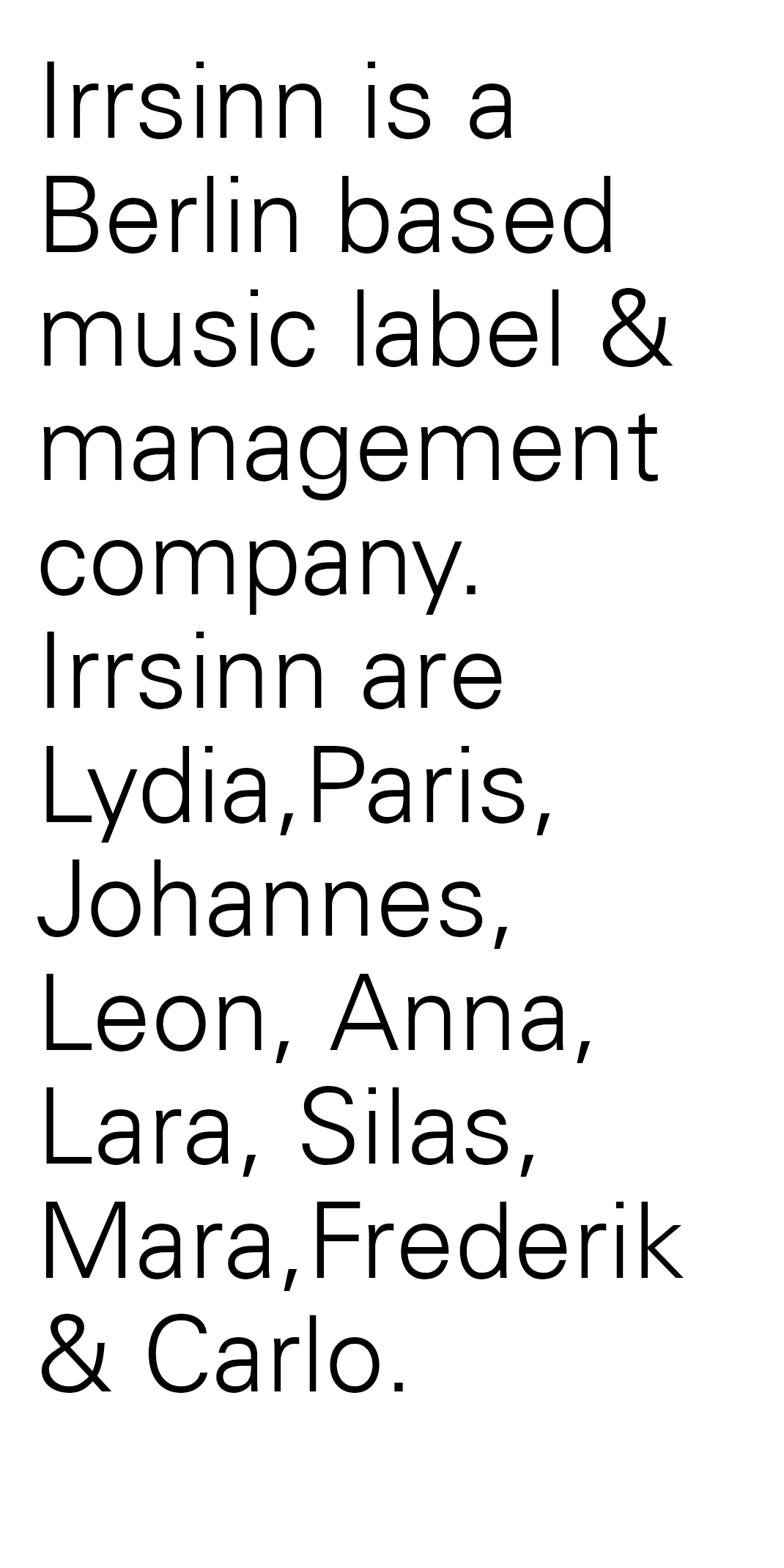 Irrsinn Management & Label